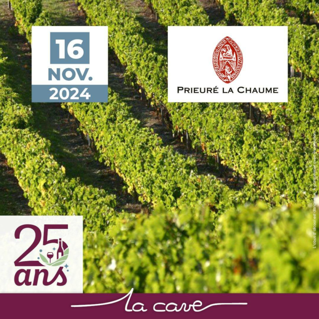 🍷 Dégustation avec le Prieuré La Chaume - 𝗦𝗮𝗺𝗲𝗱𝗶 𝟭𝟲 𝗡𝗼𝘃𝗲𝗺𝗯𝗿𝗲 ! 🍇

👉 6ème instant dégustation ! 
Ce samedi, nous avons le grand plaisir de recevoir 𝗖𝗵𝗿𝗶𝘀𝘁𝗶𝗮𝗻 𝗖𝗵𝗮𝗯𝗶𝗿𝗮𝗻𝗱, vigneron talentueux au Prieuré La Chaume.

Situé en Sud Vendée, le vignoble se trouve être le plus au sud du Val de Loire à équidistance entre la Loire et le Médoc.
🍇Les vins sont sanguins et ont le caractère du terroir qui les voit naître. 
Ils portent l’empreinte de l’année et ont la gueule de l’endroit !🍇

📅 Quand : Samedi 16 Novembre
🕐 9h30-19h15
📍 Où : La Cave Cholet
🎟️ Dégustation gratuite et ouverte à tous.

🍷 À Samedi à La Cave ! 🍷

#degustation #vinsduvaldeloire #vendée #cholet #ValdeLoire 
#choletmaville #cholet